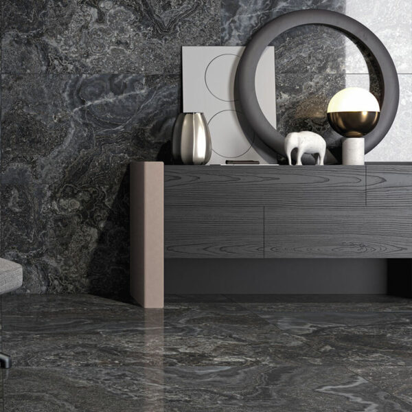 Jewel Black marble stone wall tile floor bathroom shower toronto ontario canada