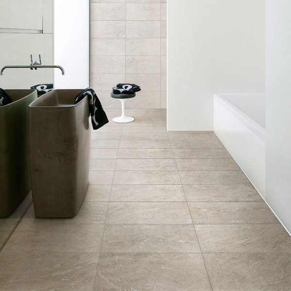 tuile pierre blanche wall tile floor bathroom shower ontario canada