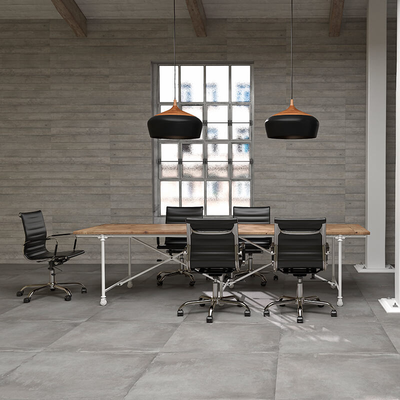 tuile beton gris accent wall tile floor kitchen backsplash toronto ontario